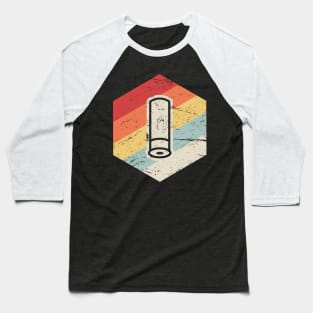 Retro 70s Shotgun Shell | Skeet Shooting Icon Baseball T-Shirt